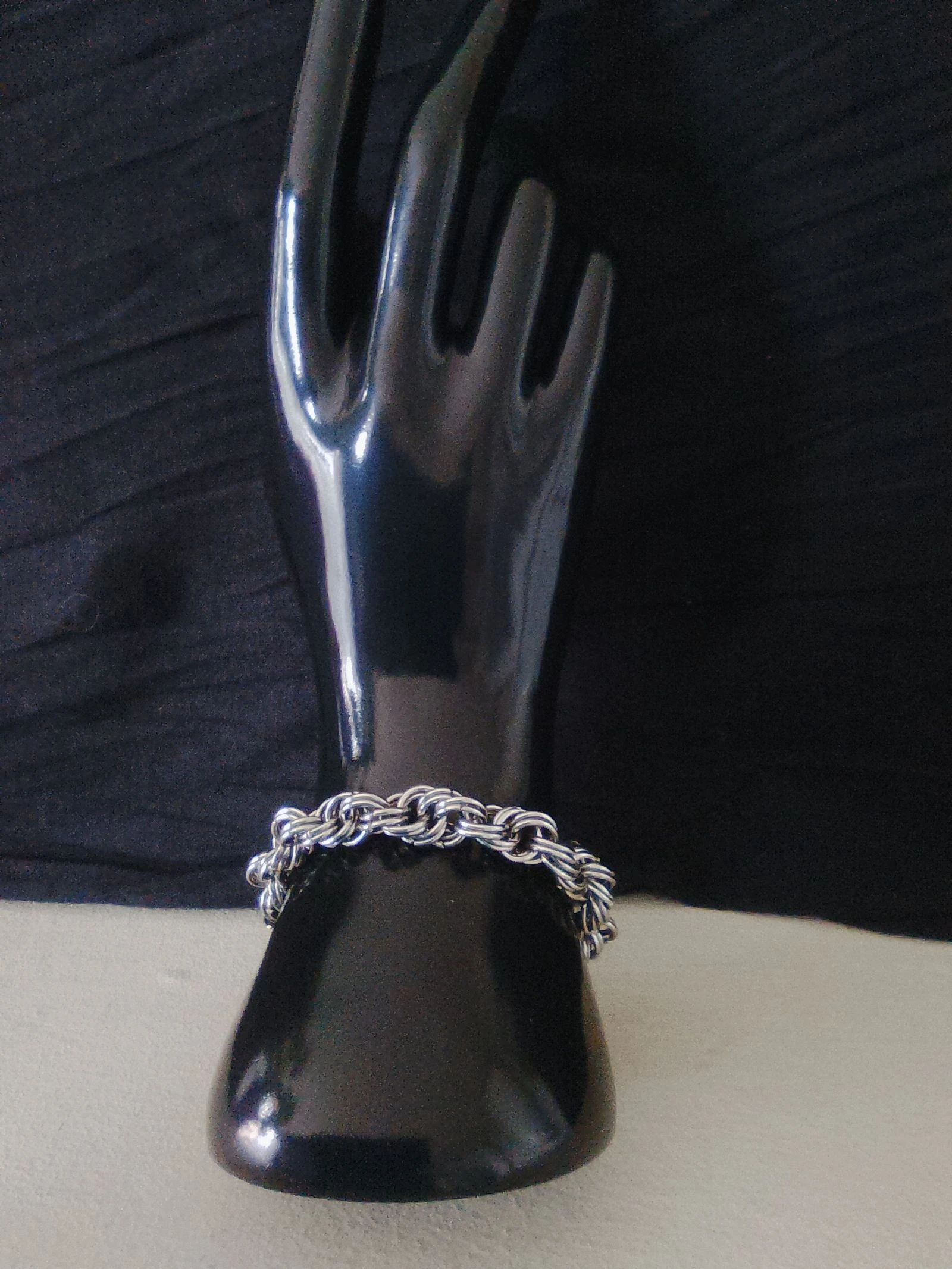 Pulsera unisex de cadena entrelazada – photo 2